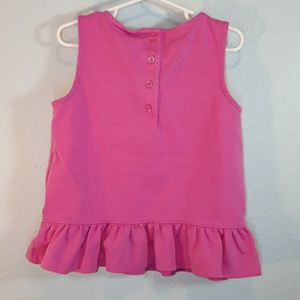 Janie and Jack Shirts & Tops - Janie and Jack peplum embrodered tank top size 6 Janie and Jack Shirts & Tops - Janie and Jack peplum embrodered tank top size 6